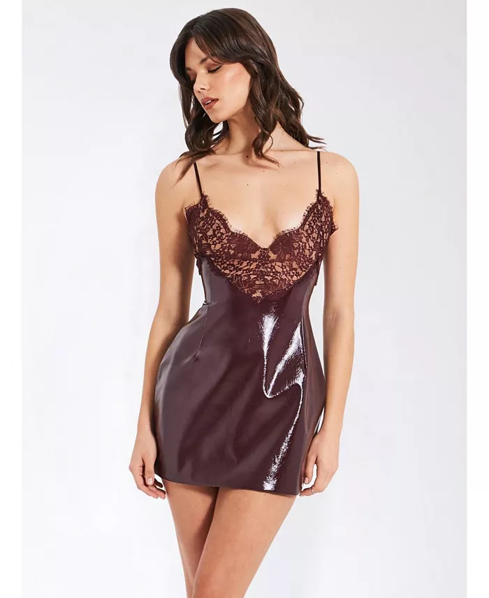 Женское мини-платье Shelby темно-коричневого цвета из искусственной кожи с кружевом Miss Circle, коричневый
Женское мини-платье Shelby темно-коричневого цвета из искусственной кожи с кружевом Miss Circle, коричневый
