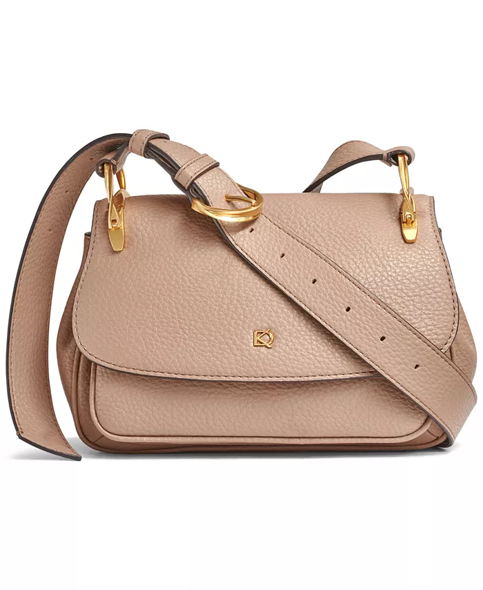 Сумка кросс-боди из букле Donna Karan New York, коричневый/бежевый 
Сумка кросс-боди из букле Donna Karan New York, коричневый/бежевый