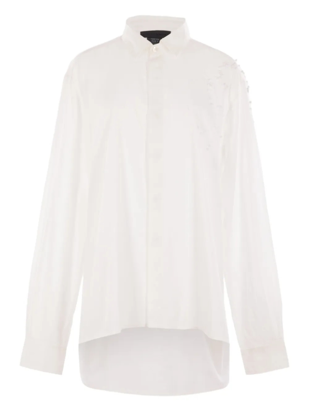 Рубашка с декоративными деталями Maria Calderara, белый 
Рубашка с декоративными деталями Maria Calderara, белый