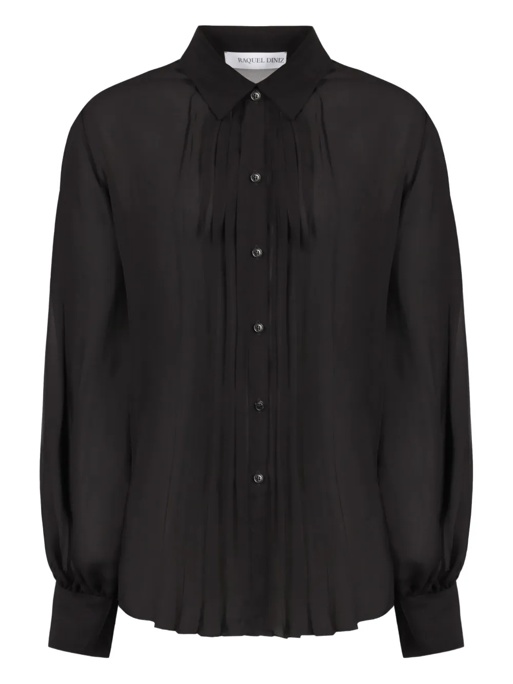 Шелковая рубашка с плиссировкой Raquel Diniz, черный
Шелковая рубашка с плиссировкой Raquel Diniz, черный