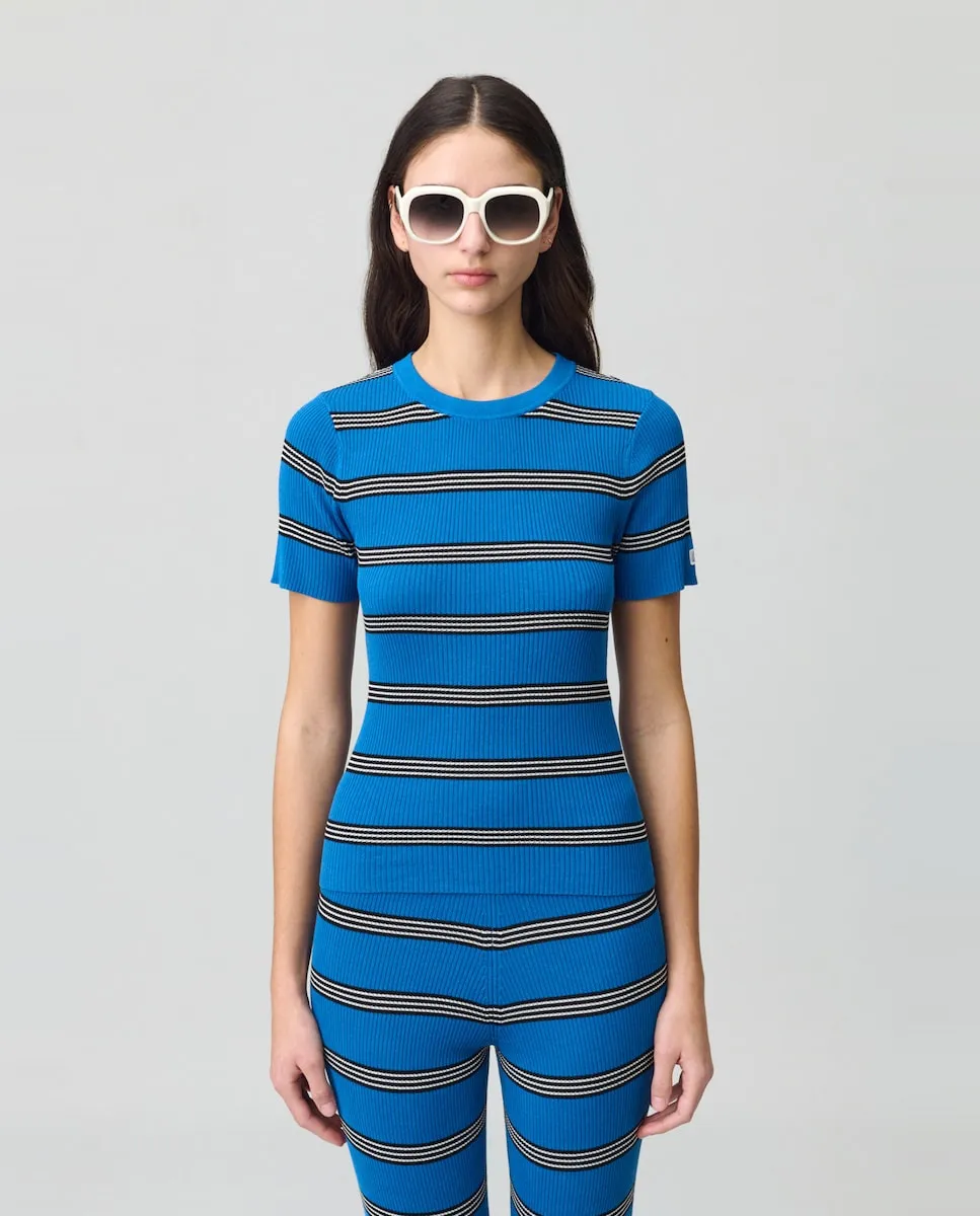 Женский свитер тонкой вязки с полосками Claudie Pierlot, синий
Женский свитер тонкой вязки с полосками Claudie Pierlot, синий