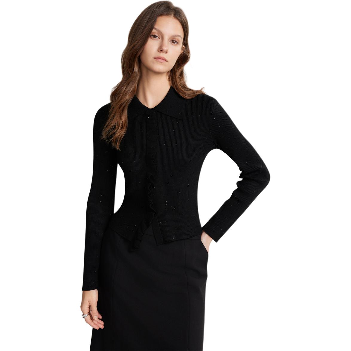 ELLE Трикотажный жакет женский Black Lapel Moderate Irregular
ELLE Трикотажный жакет женский Black Lapel Moderate Irregular