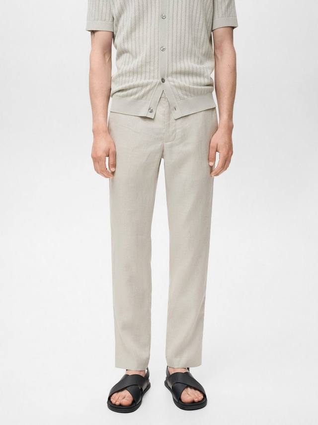 Устричные льняные брюки Mango, Pastel Brown
Устричные льняные брюки Mango, Pastel Brown