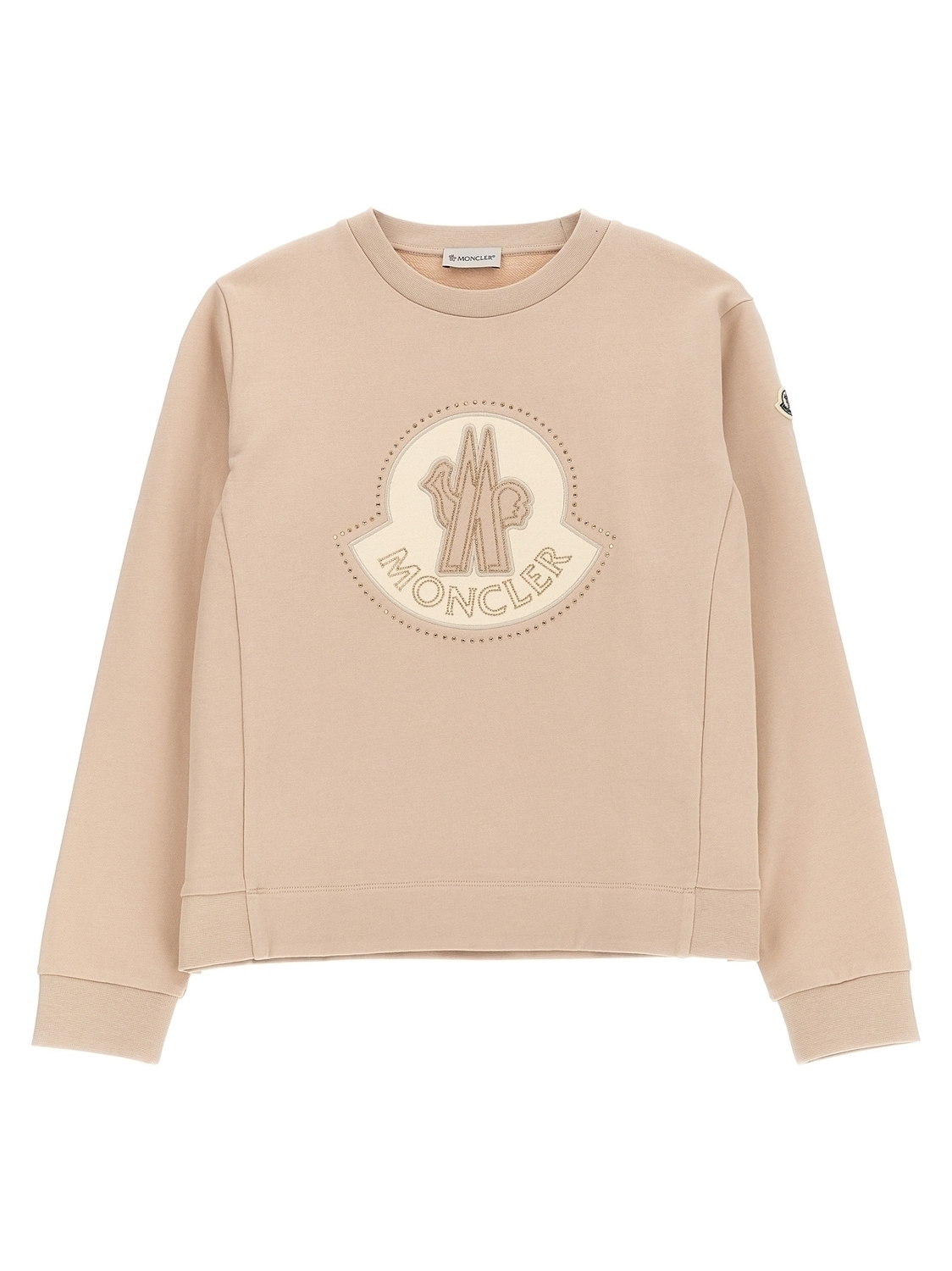 Свитшот с логотипом из страз Moncler Enfant, розовый
Свитшот с логотипом из страз Moncler Enfant, розовый