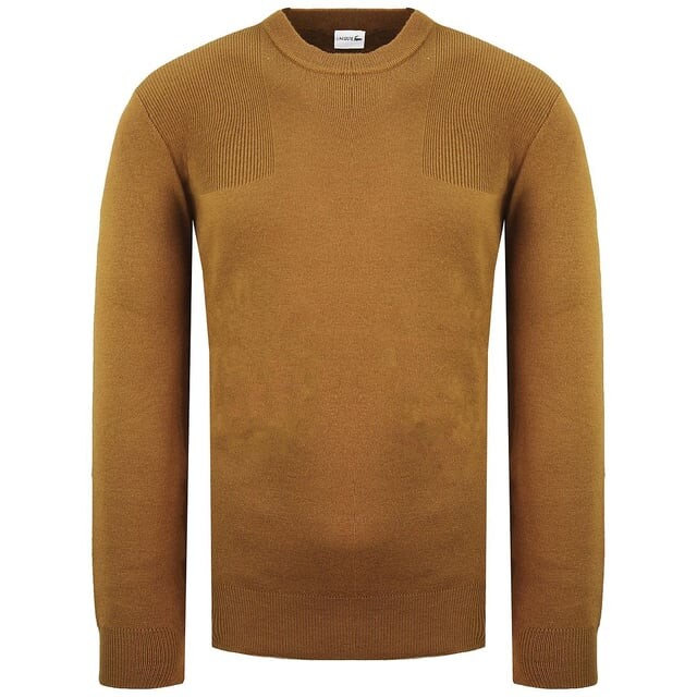 Однотонный мужской свитер Lacoste, коричневый
Однотонный мужской свитер Lacoste, коричневый