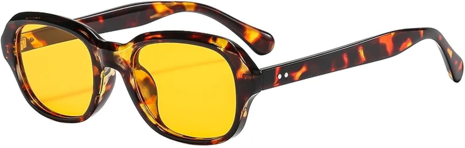 Солнцезащитные очки с защитой от УФ-излучения UV400 для женщин и мужчин | Овальные прозрачные линзы цвета «океан» с заклепками | для занятий спортом на открытом воздухе DSVIGF, Leopard Yellow
Солнцезащитные очки с защитой от УФ-излучения UV400 для женщин и мужчин | Овальные прозрачные линзы цвета «океан» с заклепками | для занятий спортом на открытом воздухе DSVIGF, Leopard Yellow