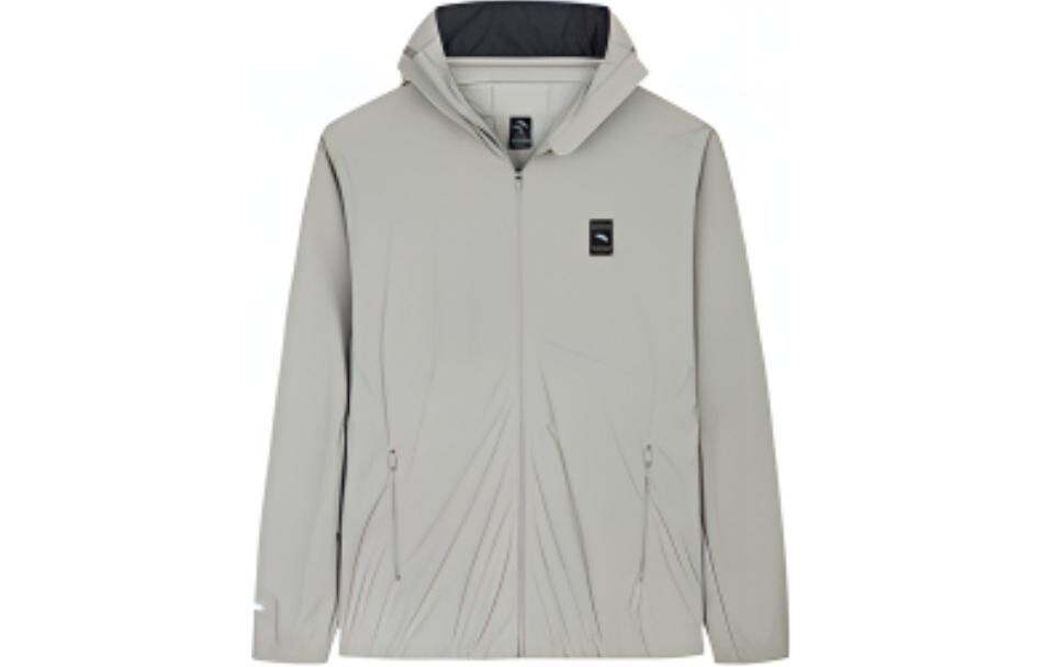 Разнообразие Тренировочная Коллекция Солнцезащитная Одежда Мужская Холодный Серо-зеленый Anta, серо-зеленый