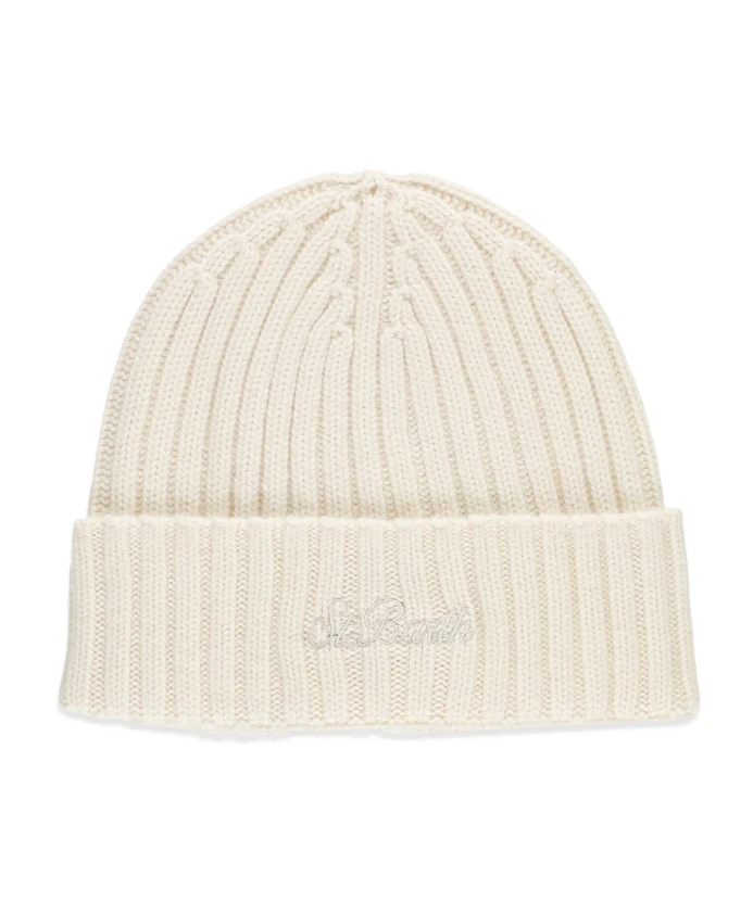 Эластичная ребристая шапка-бини цвета слоновой кости Saint Barth, бежевый
Эластичная ребристая шапка-бини цвета слоновой кости Saint Barth, бежевый