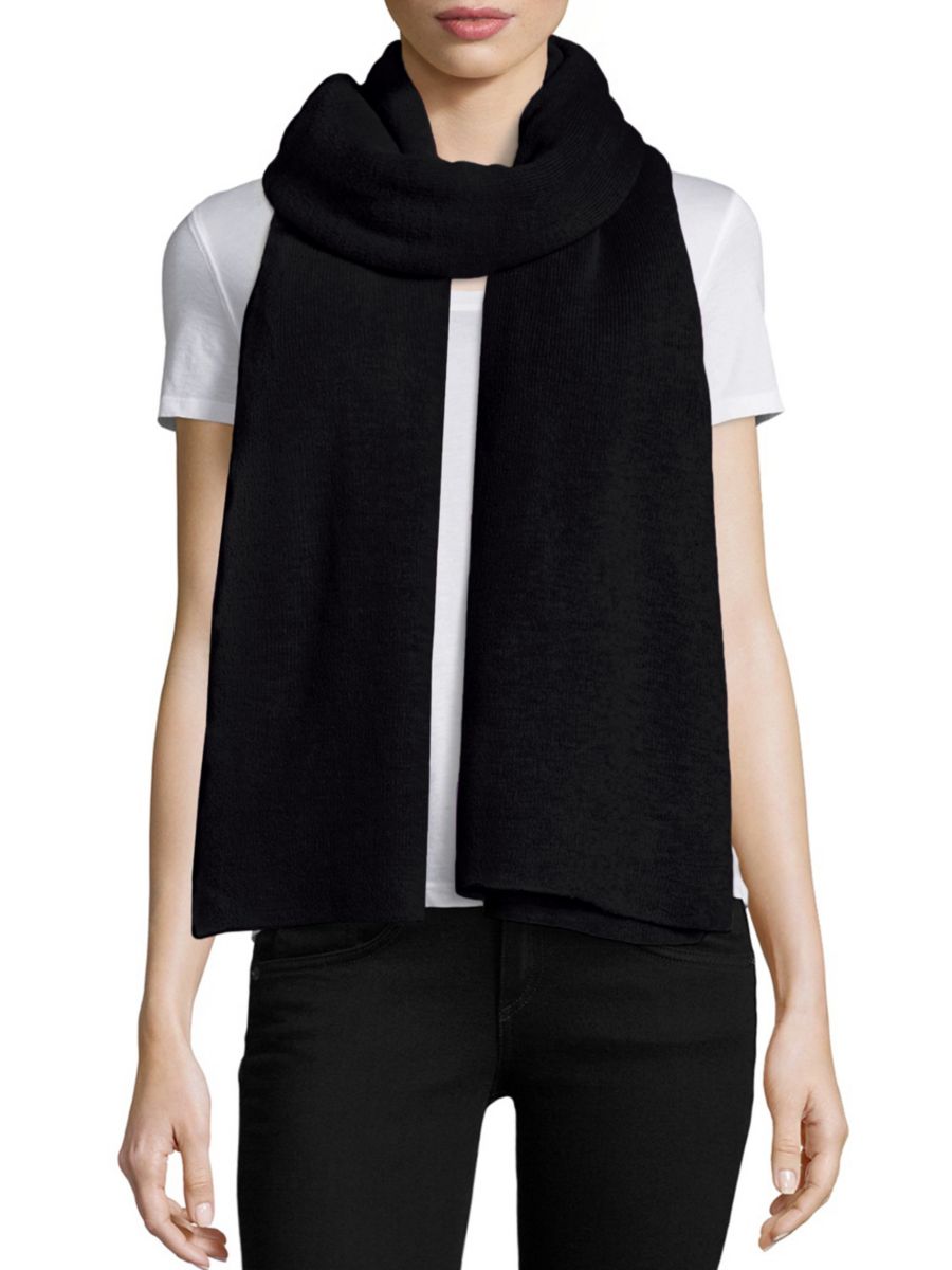 Кашемировый дорожный шарф White + Warren, черный
Кашемировый дорожный шарф White + Warren, черный