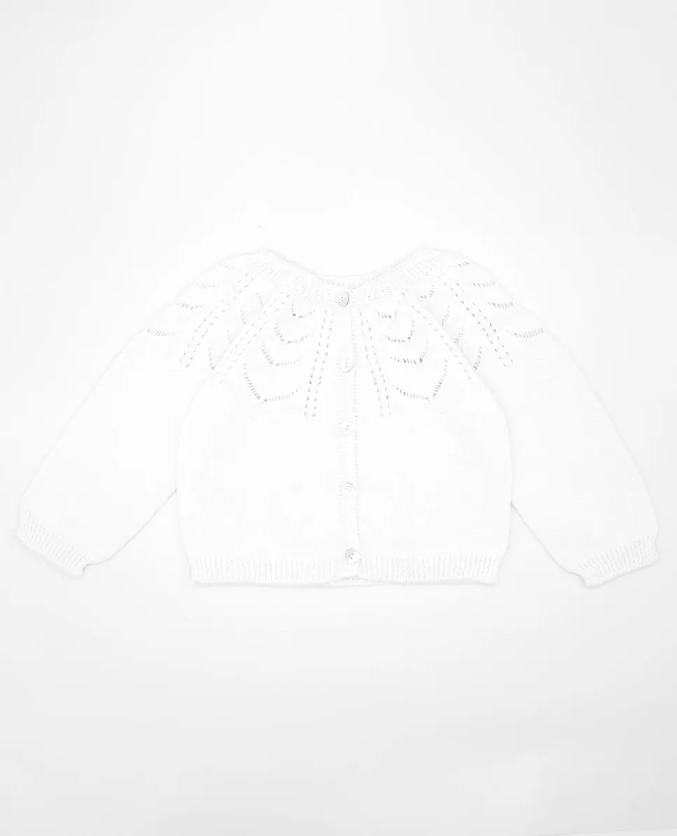 Жакет для девочек из органического хлопка с ажурными деталями Fina Ejerique, белый
Жакет для девочек из органического хлопка с ажурными деталями Fina Ejerique, белый