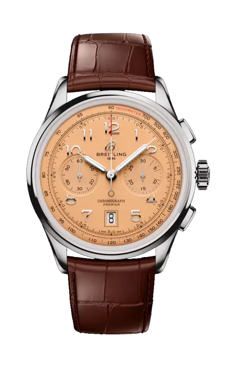 Премьер b01 хронограф 42 - ab0145331k1p2 BREITLING
Премьер b01 хронограф 42 - ab0145331k1p2 BREITLING