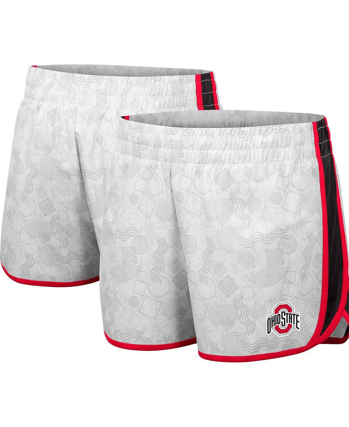 Женские белые и черные шорты Ohio State Buckeyes The Plastics с геопринтом Colosseum
Женские белые и черные шорты Ohio State Buckeyes The Plastics с геопринтом Colosseum