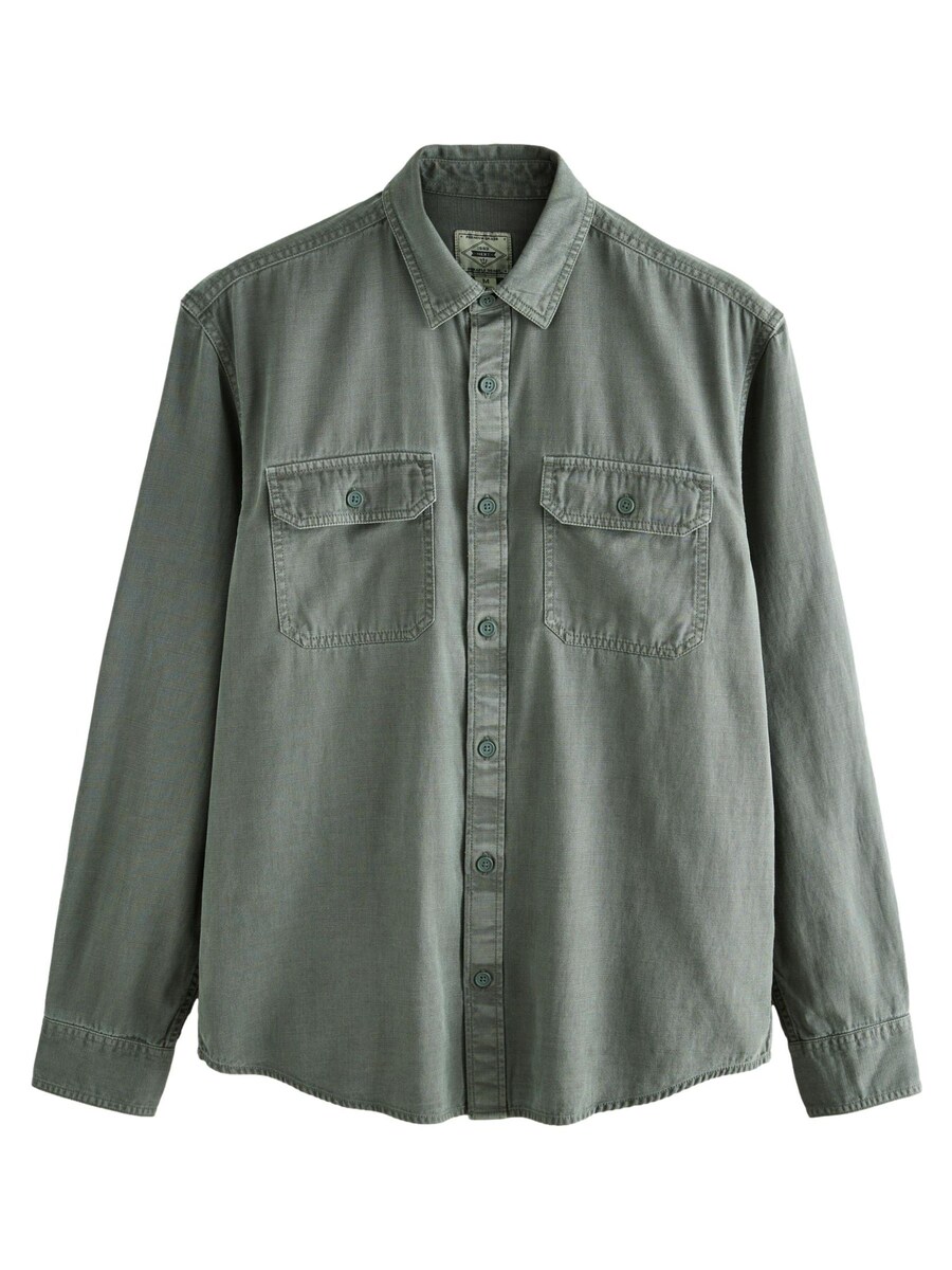 Рубашка обычного кроя на пуговицах Next, темно-зеленый
Рубашка обычного кроя на пуговицах Next, темно-зеленый