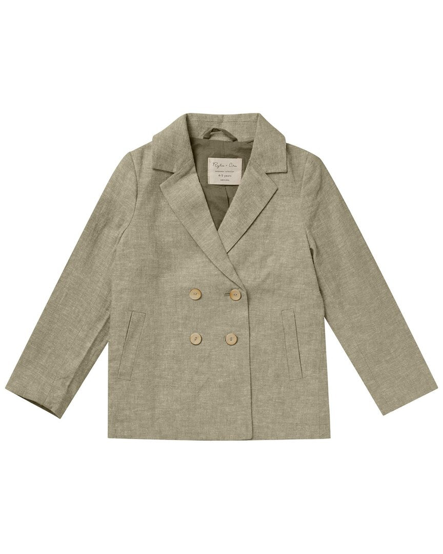 Rylee & Cru Двубортный жакет из льняной смеси Rylee + Cru, зеленый
Rylee & Cru Двубортный жакет из льняной смеси Rylee + Cru, зеленый