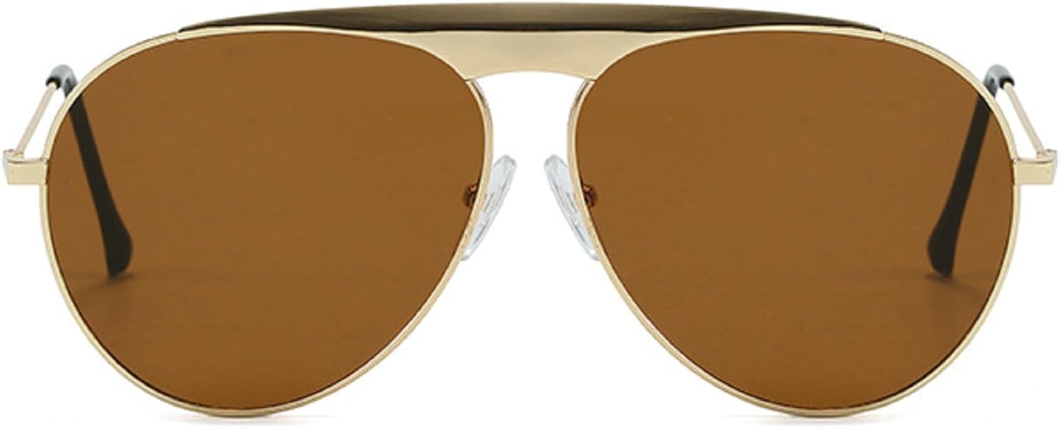 Большие солнцезащитные очки-пилот для женщин, винтажные металлические круглые солнцезащитные очки в оправе 2025 года, модные очки для мужчин для активного отдыха и вождения mincl, Brown
Большие солнцезащитные очки-пилот для женщин, винтажные металлические круглые солнцезащитные очки в оправе 2025 года, модные очки для мужчин для активного отдыха и вождения mincl, Brown
