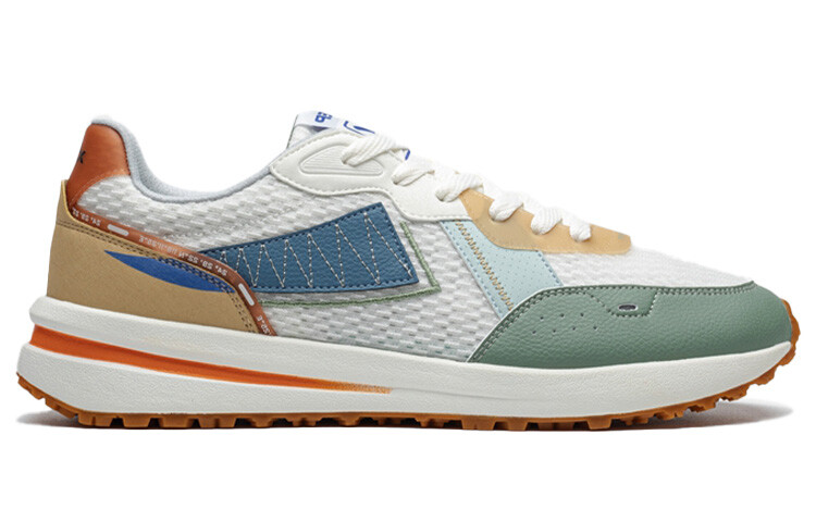 Мужская обувь Shuoying Lifestyle с низким верхом, парусная, белая/коричневато-серая/прозрачная, каменно-зеленая Xtep, Зеленый, Мужская обувь Shuoying Lifestyle с низким верхом, парусная, белая/коричневато-серая/прозрачная, каменно-зеленая Xtep