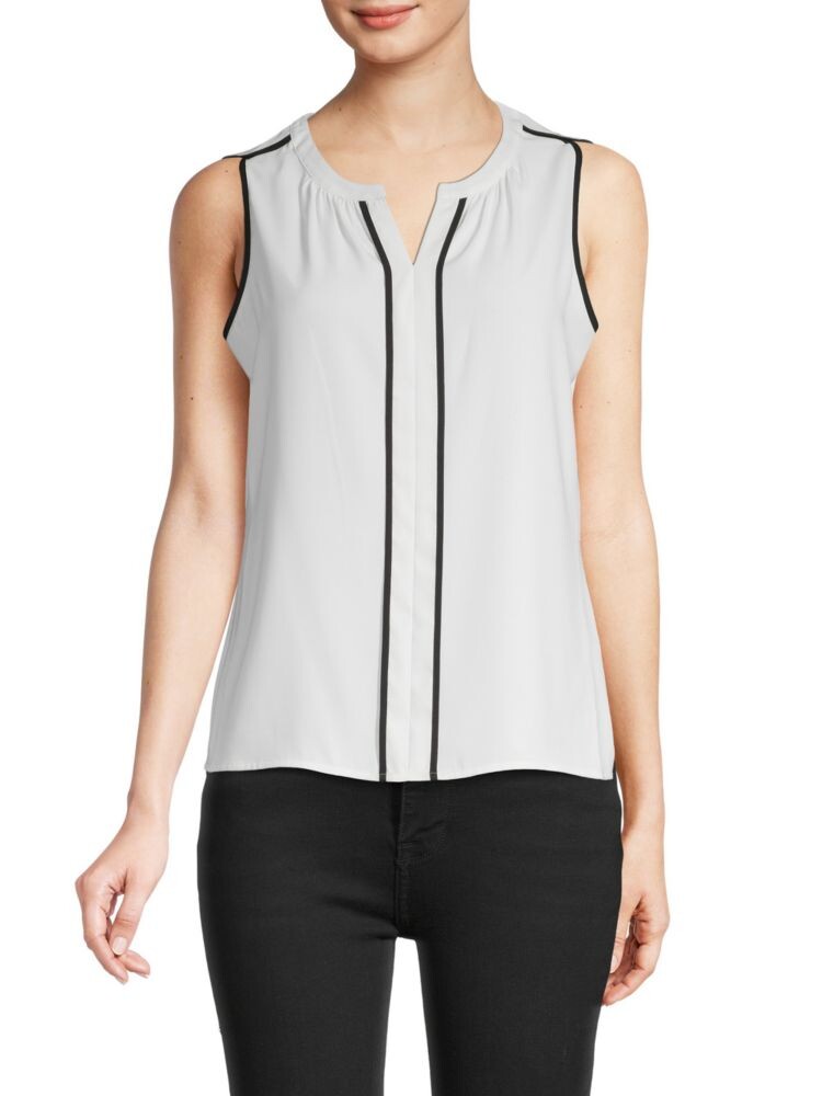 Топ без рукавов с разрезом на шее Calvin Klein, цвет Eggshell Black
Топ без рукавов с разрезом на шее Calvin Klein, цвет Eggshell Black