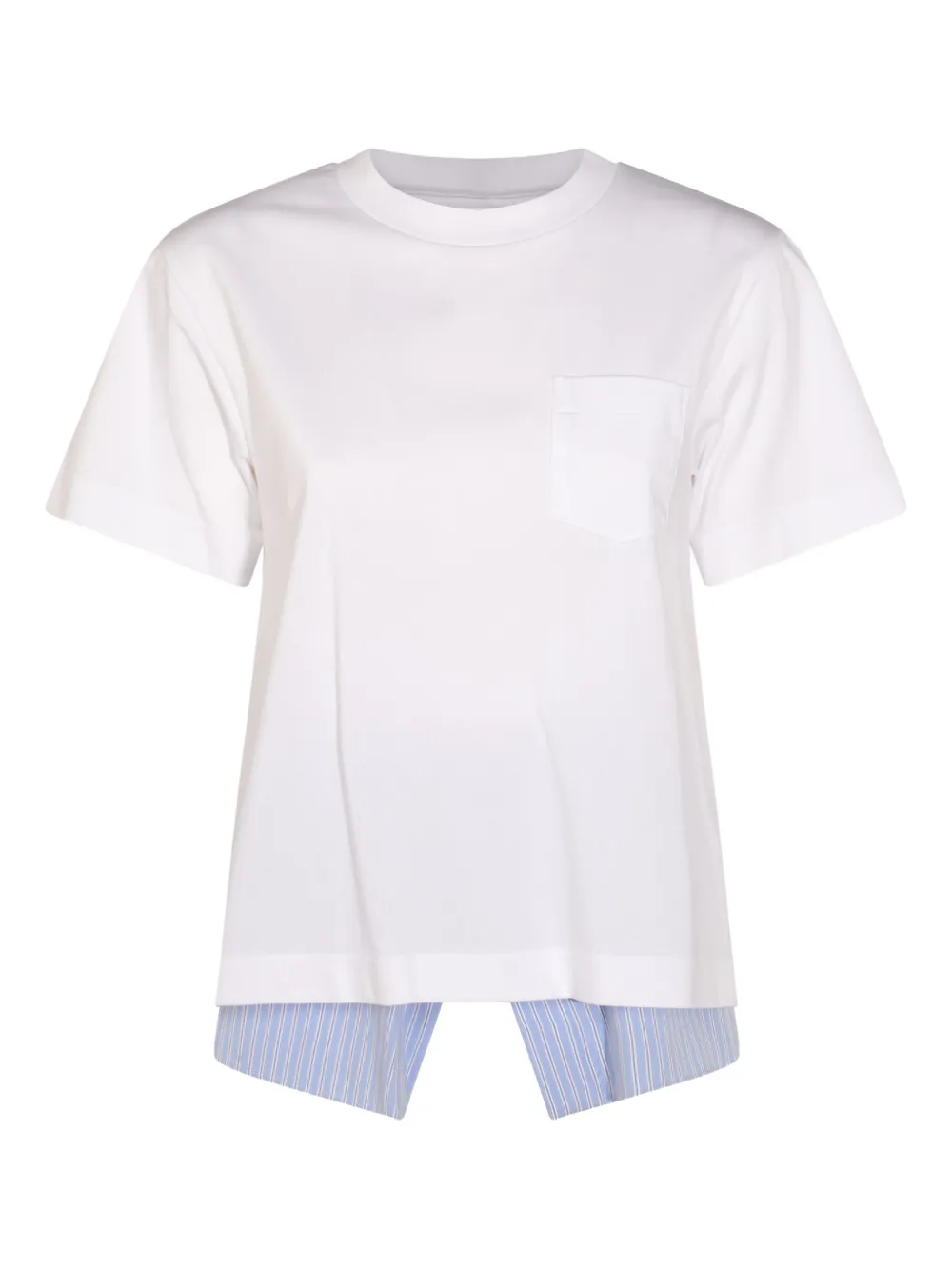 Футболка с отделкой в полоску SACAI
Футболка с отделкой в полоску SACAI