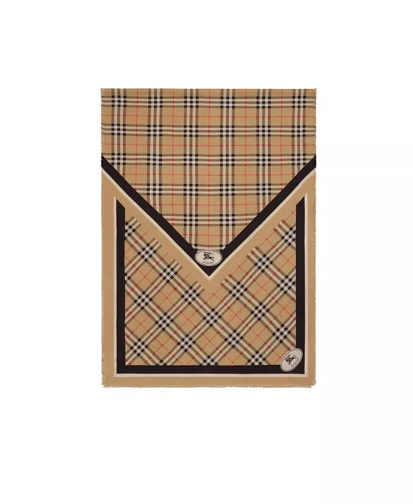 Шелковый шарф с галочкой «Рыцарь» Burberry, бежевый
Шелковый шарф с галочкой «Рыцарь» Burberry, бежевый