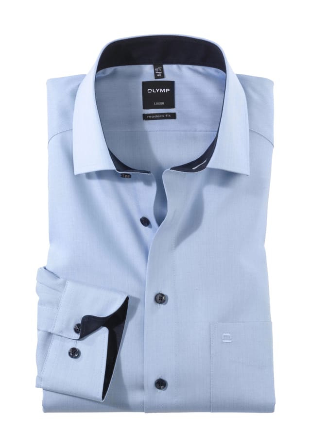 Рубашка Luxor business с нагрудным карманом современный крой Olymp, голубой
Рубашка Luxor business с нагрудным карманом современный крой Olymp, голубой