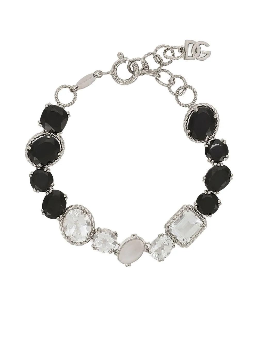 Браслет Anna из белого золота 18 карат со шпинелями и топазами DOLCE & GABBANA, черный 
Браслет Anna из белого золота 18 карат со шпинелями и топазами DOLCE & GABBANA, черный