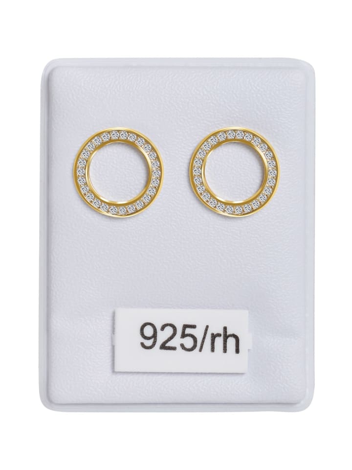 Adeliás Женские серьги - серьги-гвоздики из серебра 925 пробы с кубическим цирконием в золотой оправе
Adeliás Женские серьги - серьги-гвоздики из серебра 925 пробы с кубическим цирконием в золотой оправе