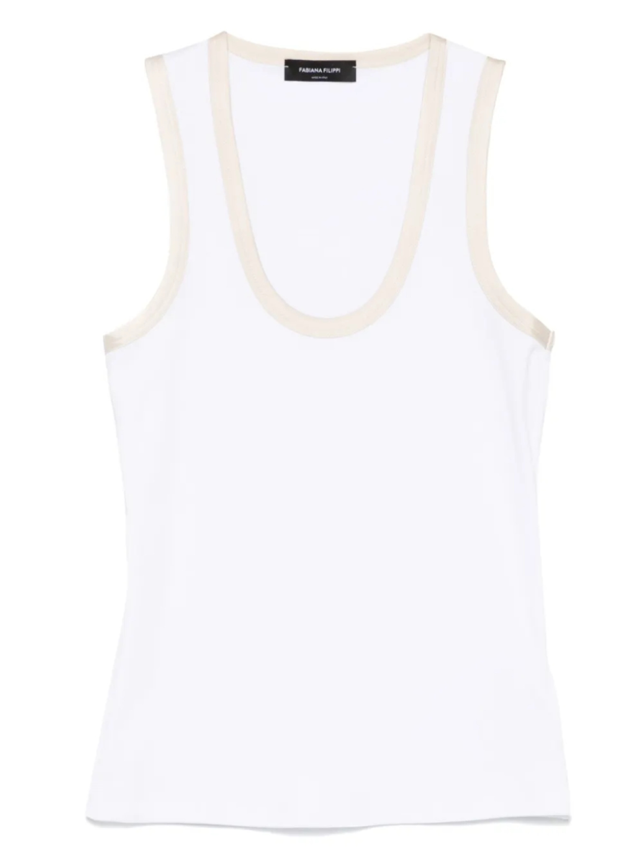 Топ с контрастной отделкой Fabiana Filippi, белый
Топ с контрастной отделкой Fabiana Filippi, белый