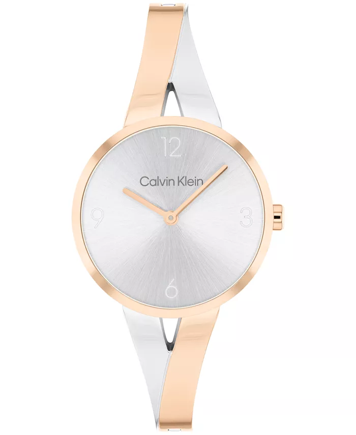 Женские радостные двухцветные браслетные часы из нержавеющей стали 30мм Calvin Klein
Женские радостные двухцветные браслетные часы из нержавеющей стали 30мм Calvin Klein