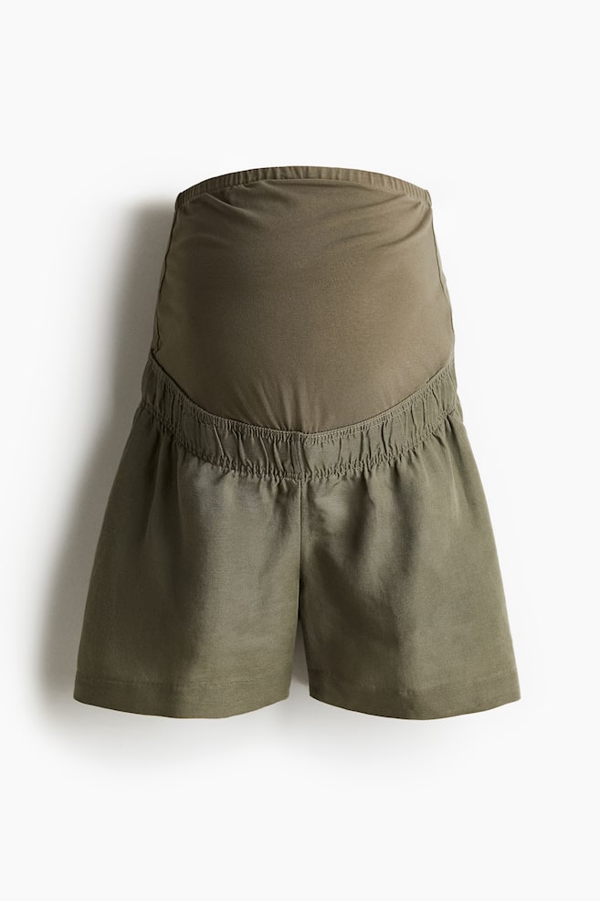 Шорты для мамы из льняной смеси H&M, зеленый
Шорты для мамы из льняной смеси H&M, зеленый