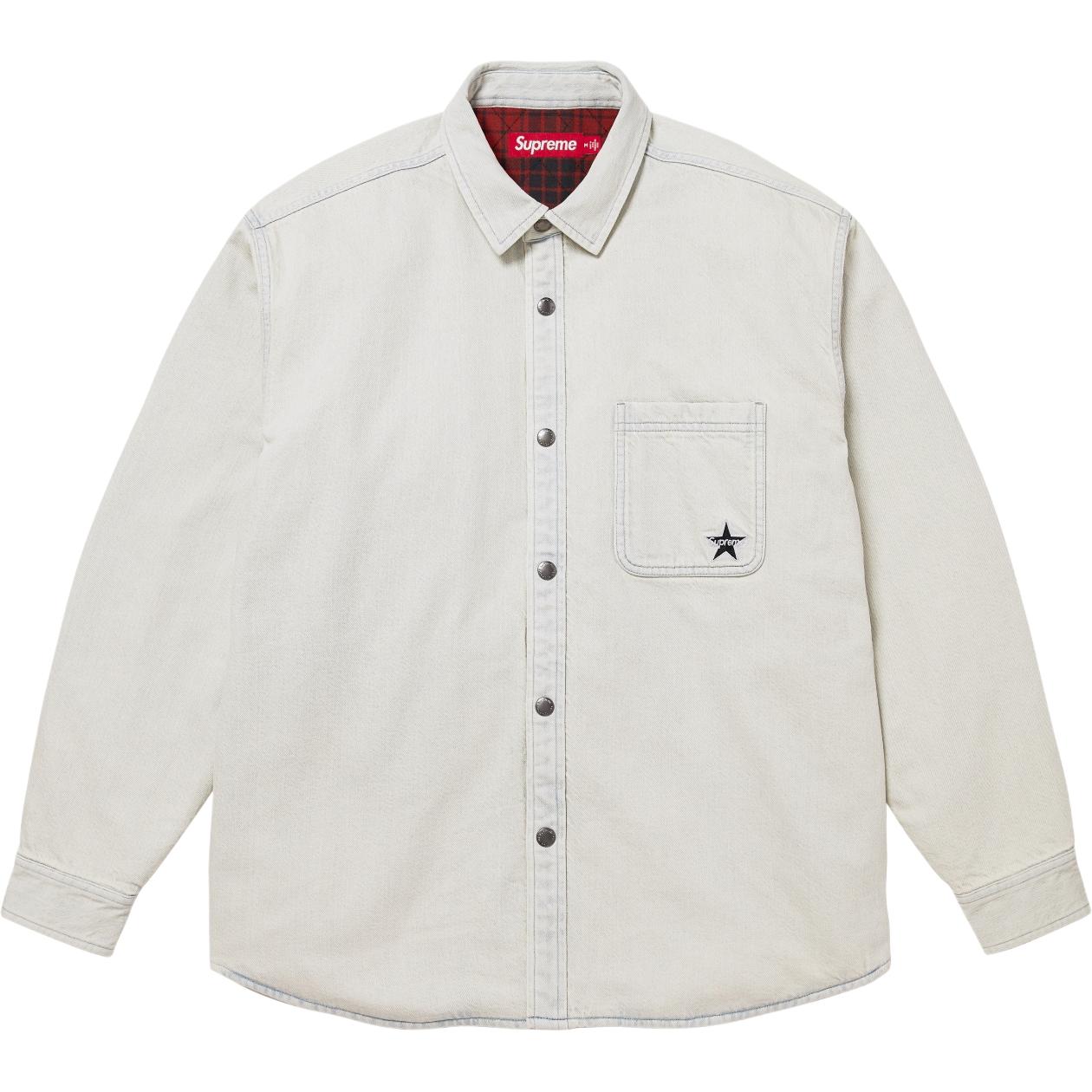 Неделя 14 Стеганая джинсовая рубашка на кнопках, унисекс Supreme, белый
Неделя 14 Стеганая джинсовая рубашка на кнопках, унисекс Supreme, белый