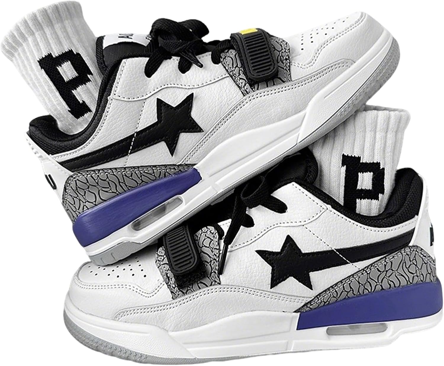 Женские и мужские высокие кроссовки на платформе Star Chunky с воздушной подушкой, удобной толстой подошвой для повседневной уличной носки Zqw, белый/черный/фиолетовый
Женские и мужские высокие кроссовки на платформе Star Chunky с воздушной подушкой, удобной толстой подошвой для повседневной уличной носки Zqw, белый/черный/фиолетовый