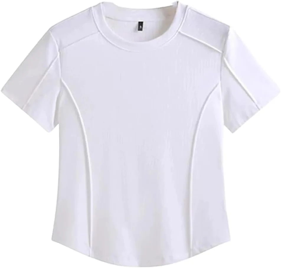 Женская футболка с круглым вырезом и коротким рукавом
Женская футболка с круглым вырезом и коротким рукавом