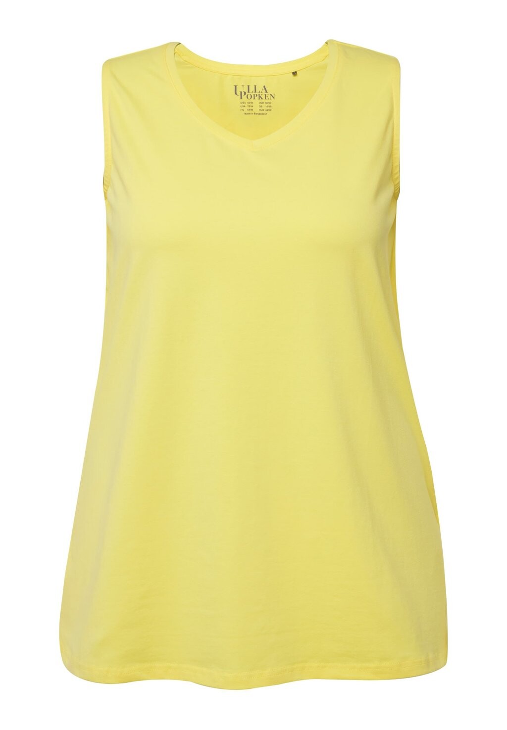Топ V-AUSSCHNITT ÄRMELLOS Ulla Popken, желтый
Топ V-AUSSCHNITT ÄRMELLOS Ulla Popken, желтый