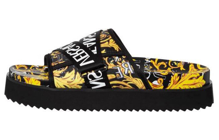 Шлепанцы мужские желтые/черные Versace Jeans
Шлепанцы мужские желтые/черные Versace Jeans