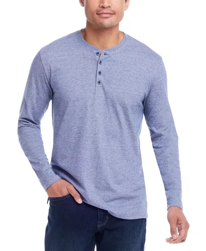 Мужская футболка Henley в микрополоску с длинным рукавом Weatherproof Vintage, синий
Мужская футболка Henley в микрополоску с длинным рукавом Weatherproof Vintage, синий