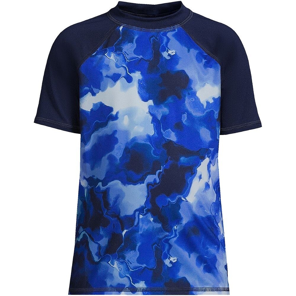Рубашка для плавания Rash Guard с короткими рукавами и круглым вырезом Lands' End для мальчиков от 2 до 20 лет, устойчивая к хлору, цвет Blue Marble Tie Dye
Рубашка для плавания Rash Guard с короткими рукавами и круглым вырезом Lands' End для мальчиков от 2 до 20 лет, устойчивая к хлору, цвет Blue Marble Tie Dye