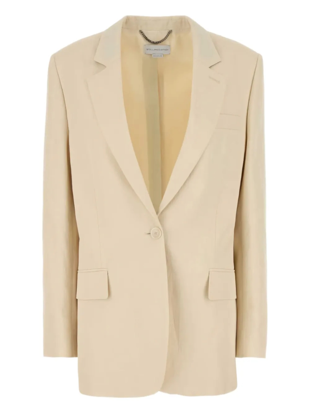 Однобортный блейзер Stella McCartney, нейтральный
Однобортный блейзер Stella McCartney, нейтральный