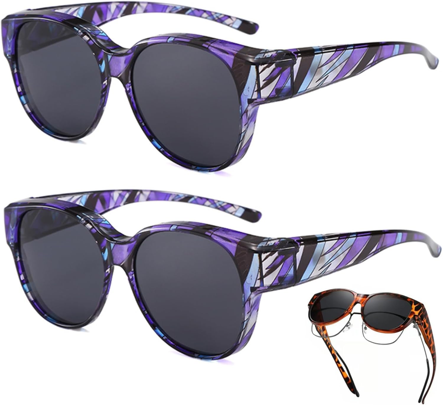 Новые поляризованные солнцезащитные очки UV400 в стиле «кошачий глаз», модные круглые, модель 2025 года, 2 пары, надеваются поверх других солнцезащитных очков sudxin, 09#
Новые поляризованные солнцезащитные очки UV400 в стиле «кошачий глаз», модные круглые, модель 2025 года, 2 пары, надеваются поверх других солнцезащитных очков sudxin, 09#