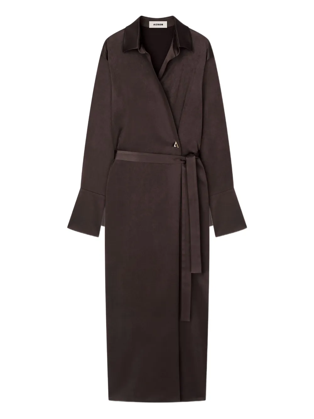 Платье-рубашка миди Fara с запахом Aeron, коричневый
Платье-рубашка миди Fara с запахом Aeron, коричневый