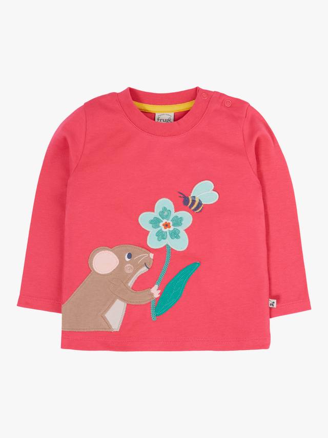 Детская хлопковая футболка с длинными рукавами и принтом Adventure Frugi, Rose/Mouse
Детская хлопковая футболка с длинными рукавами и принтом Adventure Frugi, Rose/Mouse