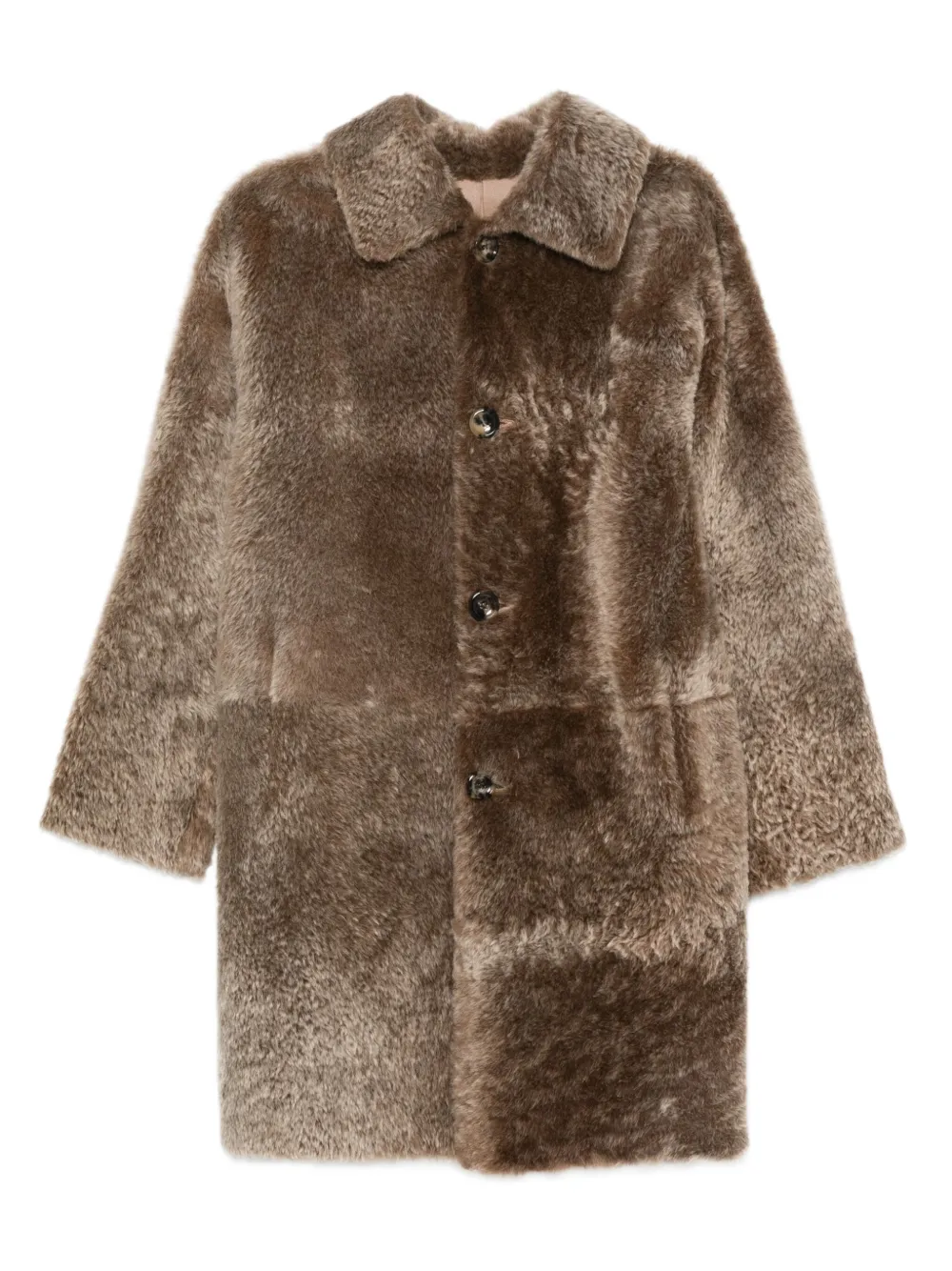 Пальто из овчины на пуговицах Manzoni 24, нейтральный
Пальто из овчины на пуговицах Manzoni 24, нейтральный