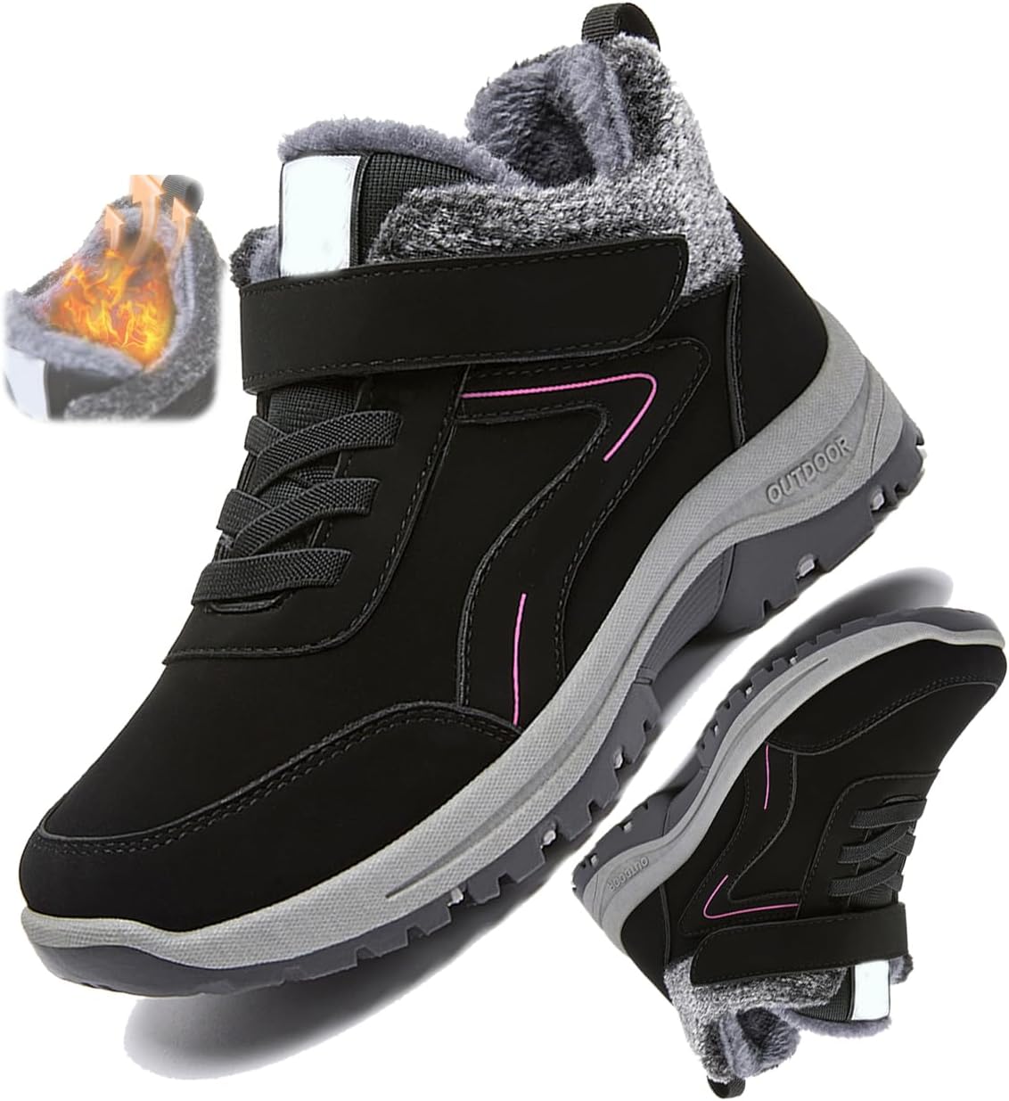 Женские зимние снежные ботинки водонепроницаемые, с амортизирующей подошвой против скольжения, ортопедические, унисекс, теплые походные ортопедические ботинки Generic, черный
Женские зимние снежные ботинки водонепроницаемые, с амортизирующей подошвой против скольжения, ортопедические, унисекс, теплые походные ортопедические ботинки Generic, черный