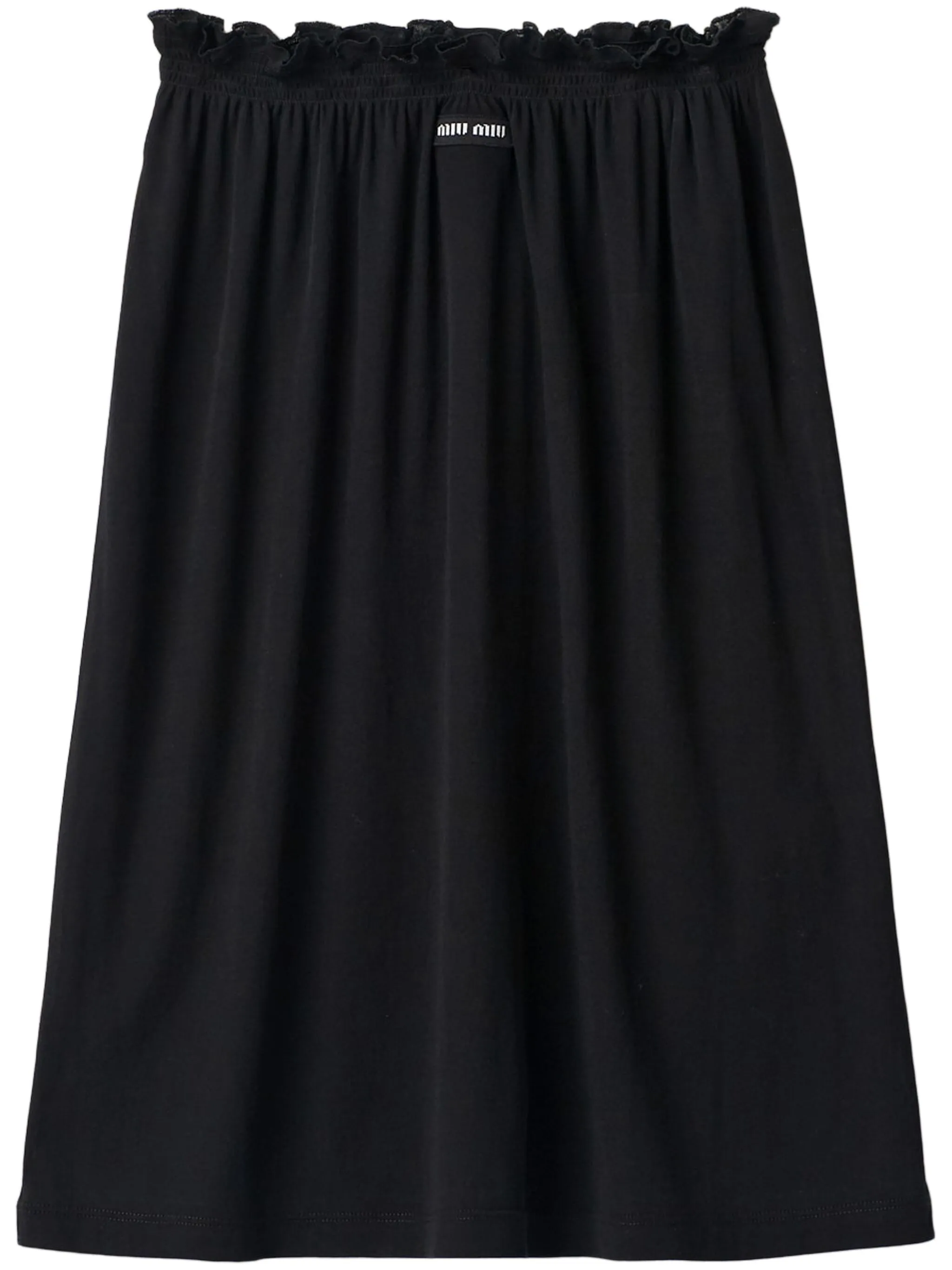 Юбка миди с нашивкой-логотипом Miu Miu, черный
Юбка миди с нашивкой-логотипом Miu Miu, черный