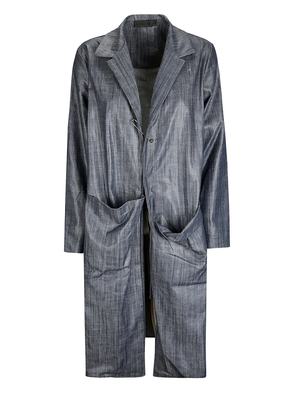 Пальто из ткани шамбре Maria Calderara, синий
Пальто из ткани шамбре Maria Calderara, синий