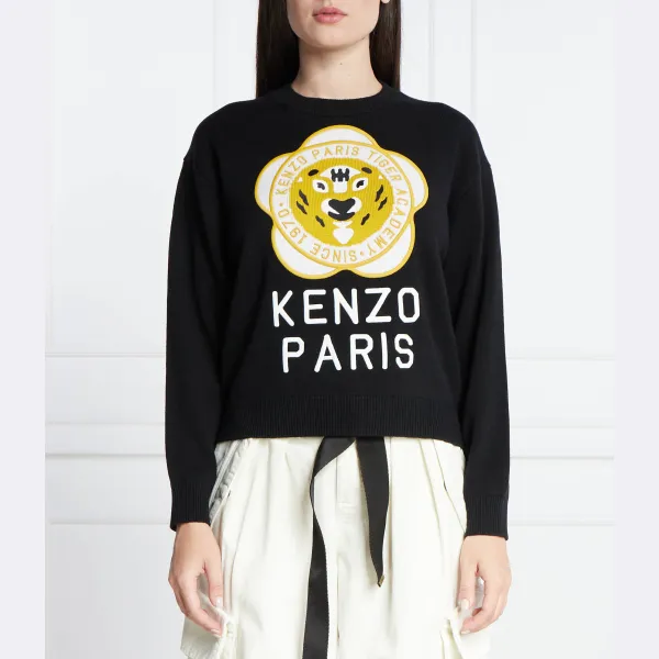Шерстяной свитер обычного кроя Kenzo, черный
Шерстяной свитер обычного кроя Kenzo, черный