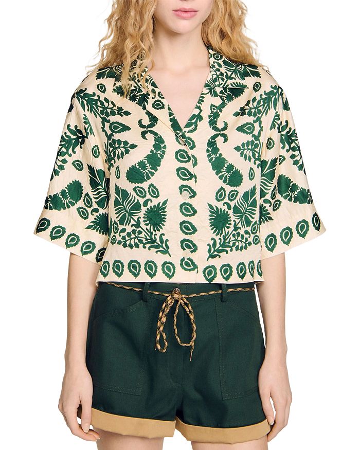 Рубашка с цветочным мотивом Sandro, мультиколор
Рубашка с цветочным мотивом Sandro, мультиколор