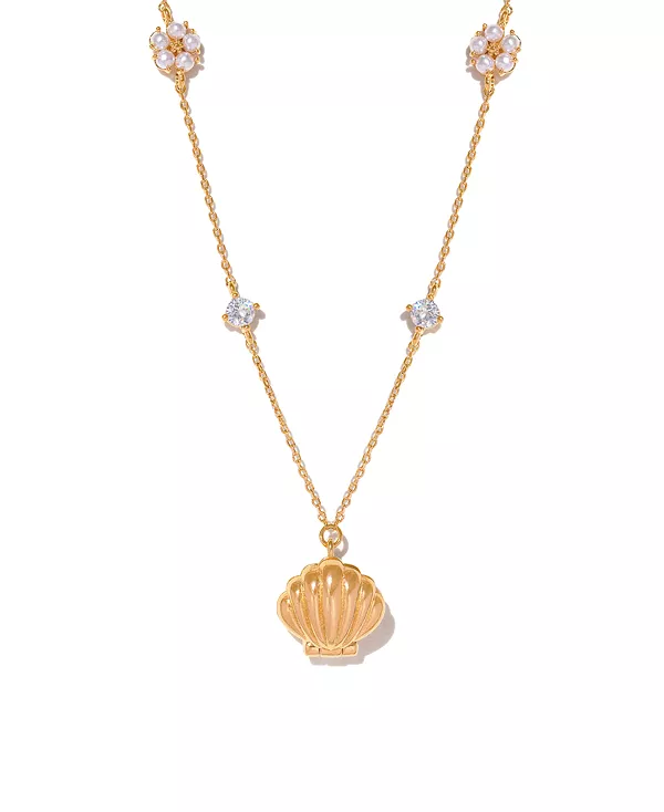 Ожерелье из ракушек с искусственным жемчугом, скрытым в кристаллах Girls Crew, gold
Ожерелье из ракушек с искусственным жемчугом, скрытым в кристаллах Girls Crew, gold