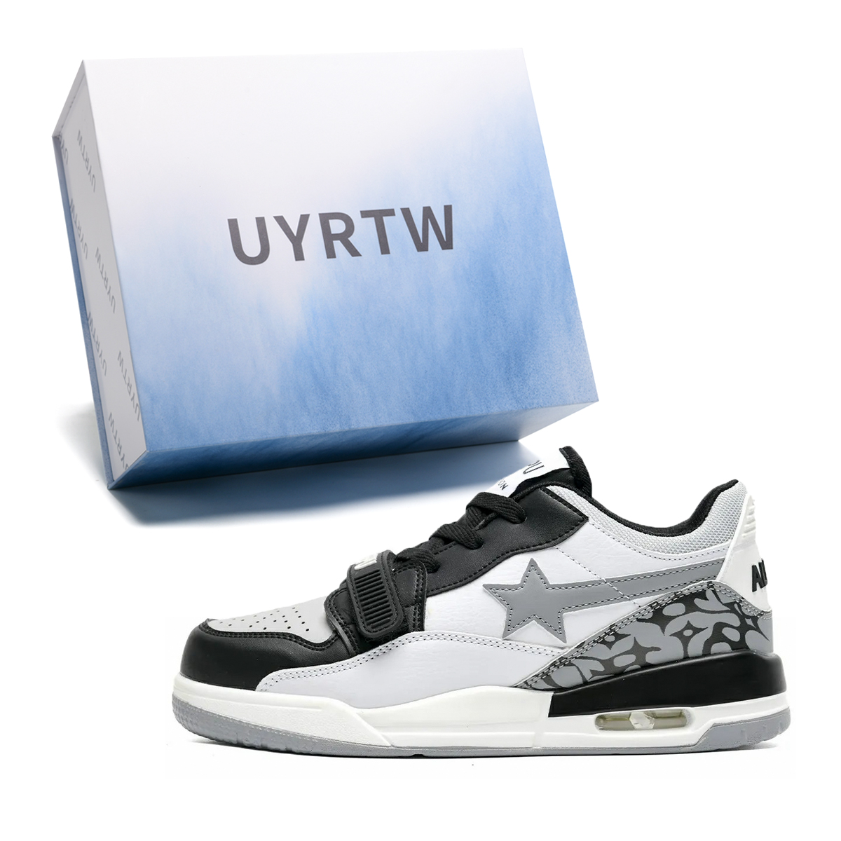 UYRTW Антискользящие и износостойкие легкие повседневные туфли на низком ходу с эффектом увеличения роста унисекс бело-черные, цвет White Black
UYRTW Антискользящие и износостойкие легкие повседневные туфли на низком ходу с эффектом увеличения роста унисекс бело-черные, цвет White Black