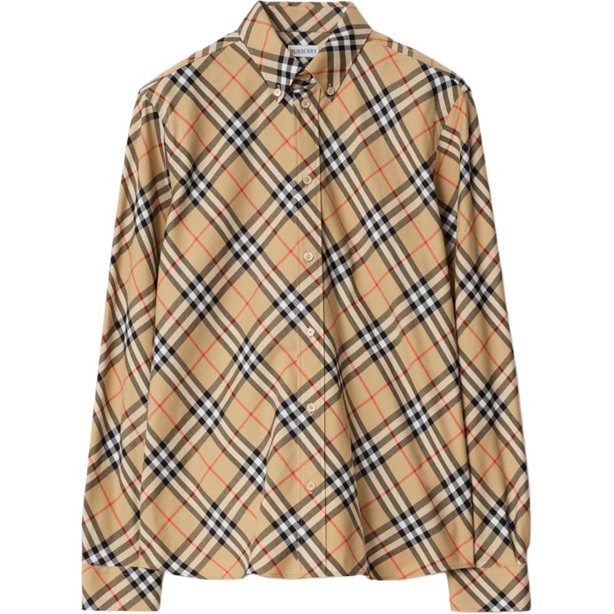 Хлопковая рубашка в клетку Burberry, светло-коричневый бежевый
Хлопковая рубашка в клетку Burberry, светло-коричневый бежевый