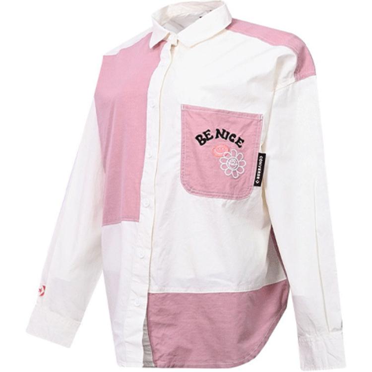 Футболка женская Converse бело-розовая 
Футболка женская Converse бело-розовая